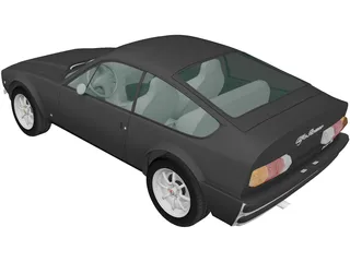 Alfa Romeo GT 1300 Junior Zagato (1972) 3D Model preview