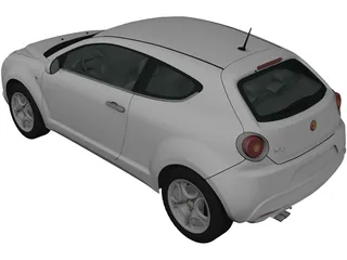 Alfa Romeo MiTo (2009) 3D Model preview