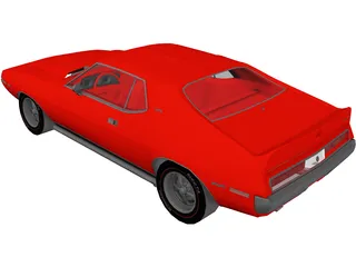 AMC Javelin AMX SST (1973) 3D Model preview
