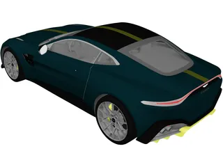 Aston Martin Vantage AMR (2020) 3D Model preview