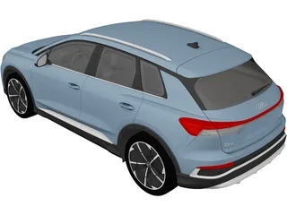 Aud Q4 E-Tron S-Line (2022) 3D Model preview