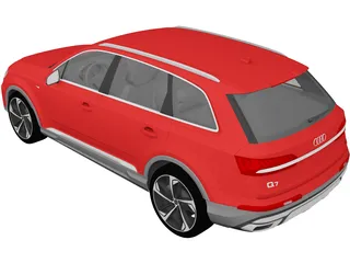 Audi Q7 (2020) 3D Model preview