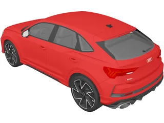 Audi RS Q3 Sportback (2020) 3D Model preview