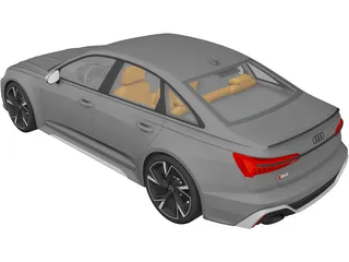 Audi RS6 Sedan (2020) 3D Model preview