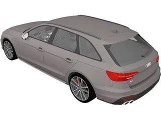 Audi S4 Avant (2020) 3D Model preview