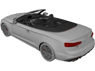 Audi S5 Cabrio (2020) 3D Model preview