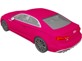 Audi S5 Coupe (2020) 3D Model preview