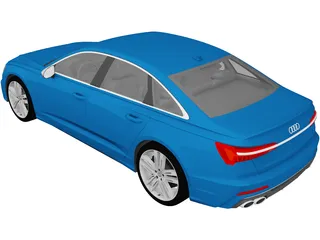 Audi S6 (2020) 3D Model preview