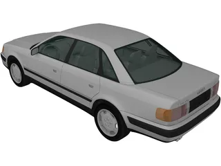 Audi 100 Sedan (1991) 3D Model preview