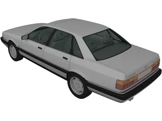 Audi 200 Sedan (1983) 3D Model preview
