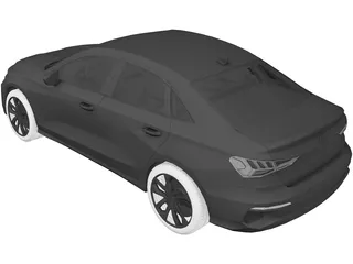 Audi A3 Sedan (2021) 3D Model preview