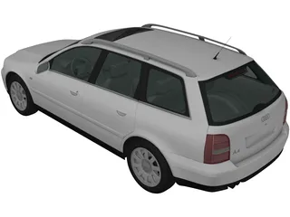 Audi A4 Avant (1999) 3D Model preview