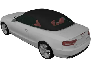 Audi A5 Convertible (2010) 3D Model preview