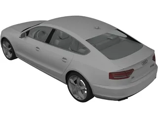 Audi A5 Sportback (2010) 3D Model preview