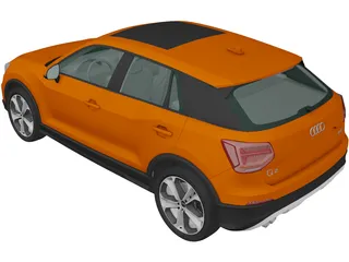 Audi Q2 (2020) 3D Model preview
