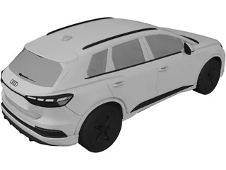 Audi Q4 e-tron (2021) 3D Model preview