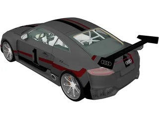 Audi TT RS Clubsport (2017) 3D Model preview