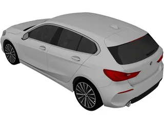 BMW 1-Series (2020) 3D Model preview
