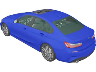 BMW 3-Series Sedan M Sport (2019) 3D Model preview
