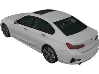 BMW 3-Series Sedan (2019) 3D Model preview