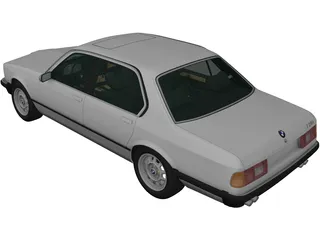 BMW 7-Series [E23] (1982) 3D Model preview