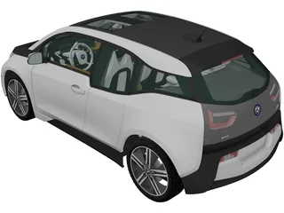 BMW i3 Coupe (2014) 3D Model preview