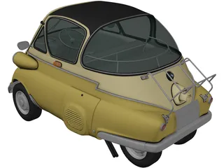 BMW Isetta 250 (1955) 3D Model preview