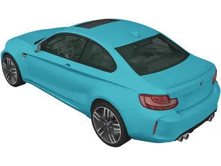 BMW M2 Coupe [F87] (2015) 3D Model preview
