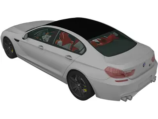 BMW M6 Gran Coupe [F06] (2013) 3D Model preview