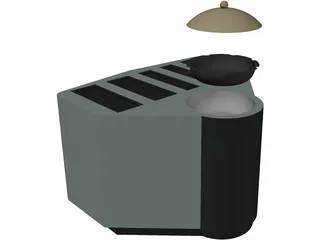 Modern Toaster 3D Model preview