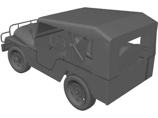 Jeep Willys CJ5 3D Model preview