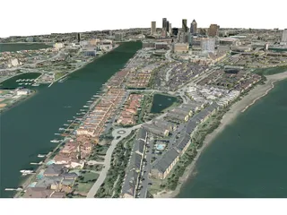 Tampa City 3D Model preview