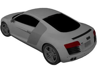 Audi R8 3D Model preview