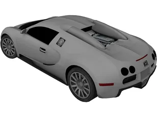 Bugatti Veyron 3D Model preview