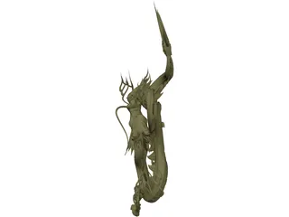 Chinese Dragon 3D Model preview