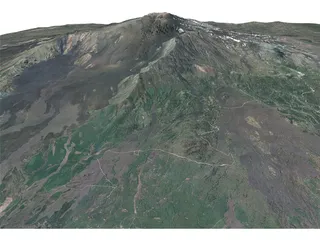 Mount Etna 3D Model preview
