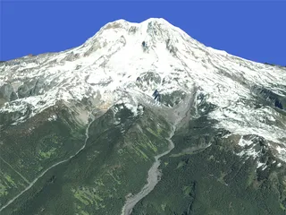 Mount Rainier 3D Model preview