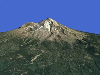 Mount Shasta 3D Model preview