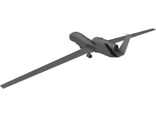 Northrop Grumman RQ-4 Global Hawk 3D Model preview
