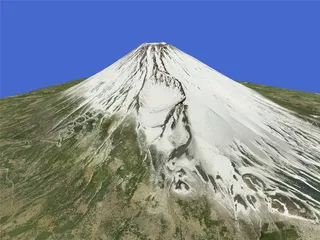 Mount Fuji 3D Model preview