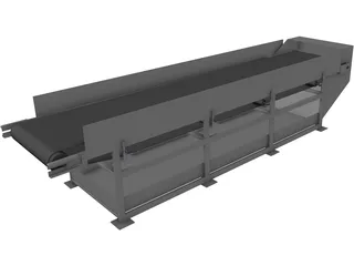 Conveyor Belt 5m 3D Model preview