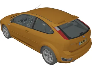 Ford Focus ST 3D Model preview