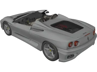 Ferrari 360 Spider 3D Model preview