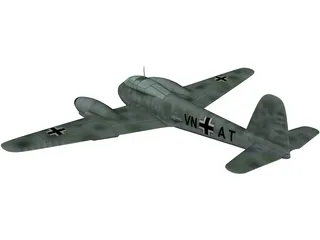 Messerschmitt Me 410 Hornisse (Hornet) 3D Model preview