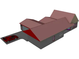 Country Home 3D Model preview