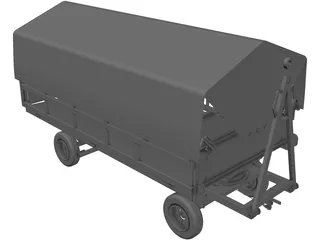 Baggage Trolley FRANKE 3D Model preview
