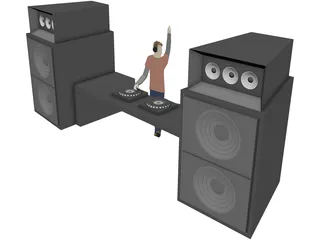 DJ 3D Model preview