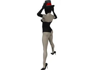 Woman Domenika 3D Model preview