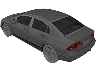 Honda Civic (2007) 3D Model preview