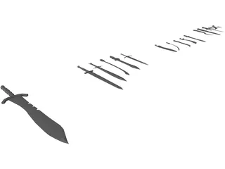 Sword Collection 3D Model preview